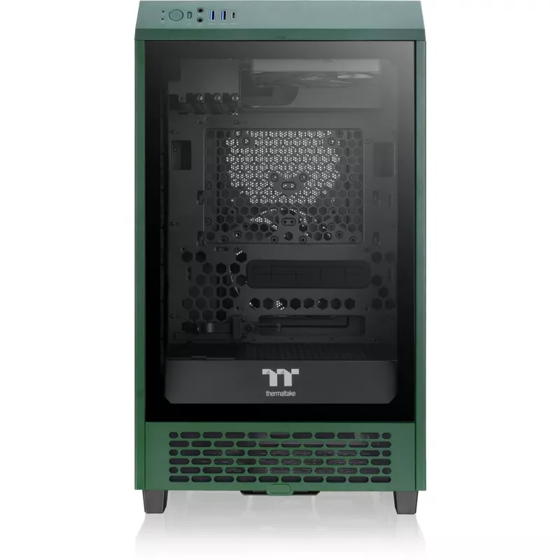 Thermaltake The Tower 200 Mini ITX korpusas, tamsiai žalias, grūdintas stiklas