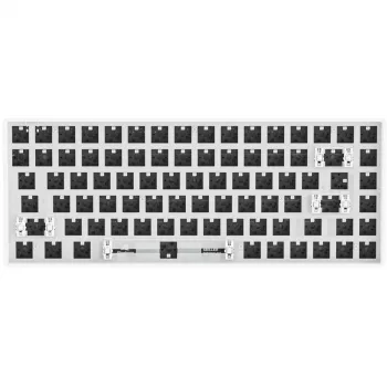 Žaidimų klaviatūra Sharkoon SKILLER SGK50 S3 „Barebone“ balta (be jungiklių ir dangtelių)
