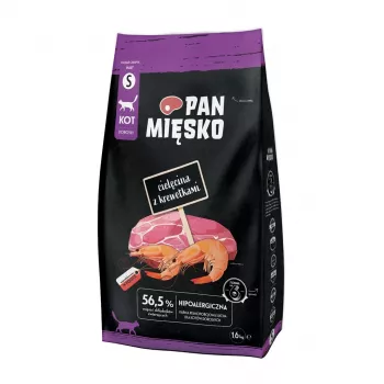 Sausas kačių maistas Pan Mięsko Veršiena su krevetėmis S 1,6 kg