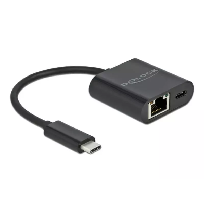 USB Type-C adapteris DeLOCK 66644 Gigabit LAN su Power Delivery