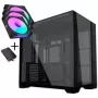 Lian Li O11 Vision Compact korpuso rinkinys + 3x UNI FAN SL-INF 120 Reverse Blade ventiliatorius - juoda