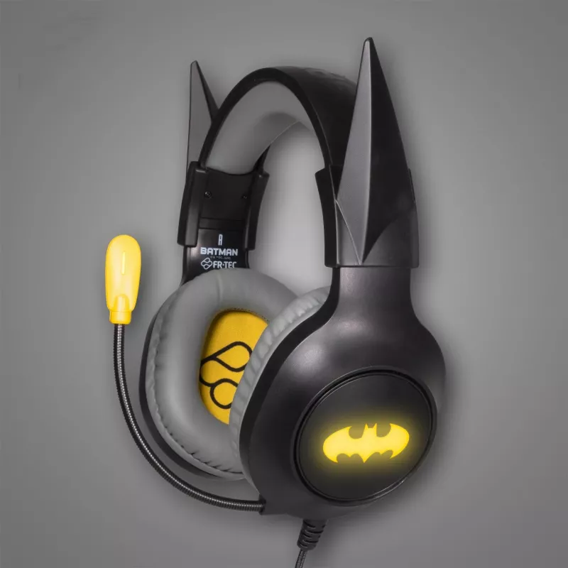 Ausinės žaidimams FR-TEC Gaming Headset Batman su nuimamomis ausytėmis