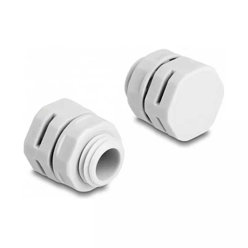 DeLOCK Ventiliacinis kamštis M12, pilkas, 2 vnt., poliamidas, 8 mm