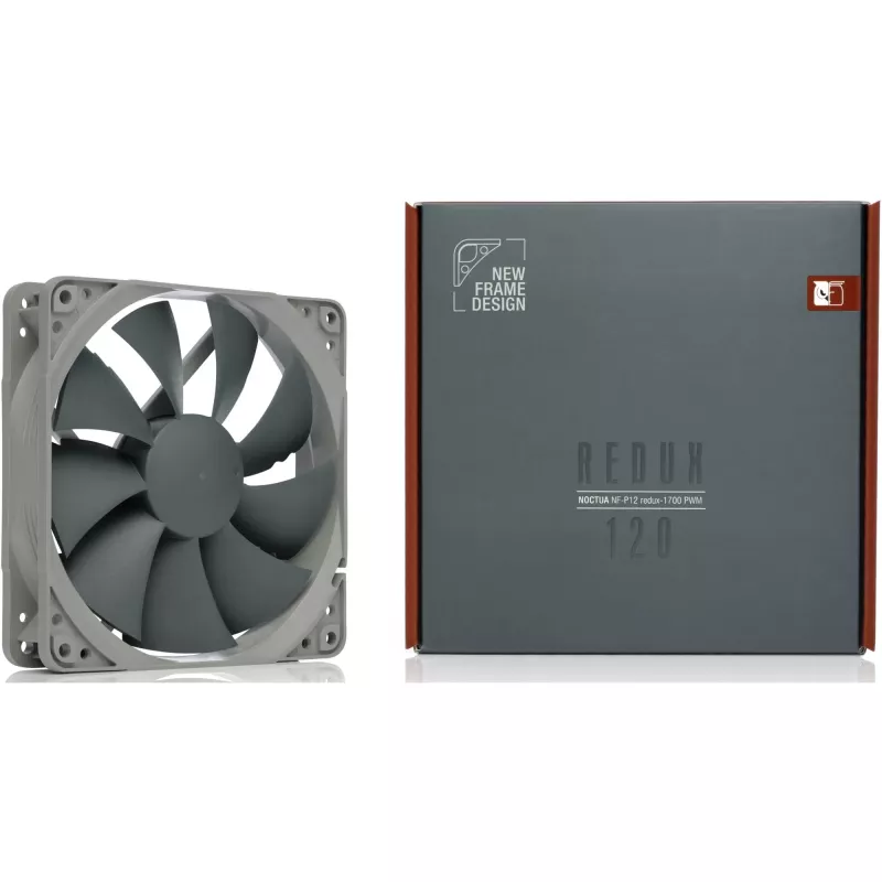 Ventiliatorius Noctua NF P12 redux-1700 PWM, 120 mm, 12 V, 1700 RPM, 4 kontaktų PWM, 120,2 m³/h, 25,1 dB
