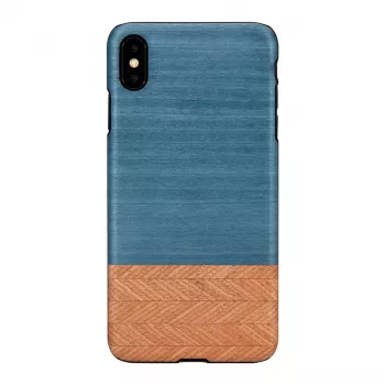 Apsauginis dėklas man and wood iPhone XS Max – denim juoda