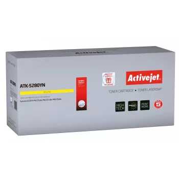 Kasetė ActiveJet ATK-5280YN geltona, suderinama su Kyocera, 11 000 puslapių, vienetinis paketas