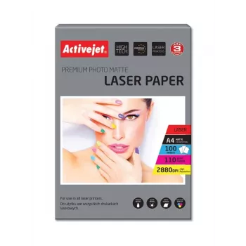 Matinis foto popierius ActiveJet A4 110 g/m² 100 lapų