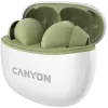 CANYON TWS-5 belaidės ausinės (į ausis), žalios, Bluetooth 5.3, liečiamas valdymas, USB-C įkrovimas