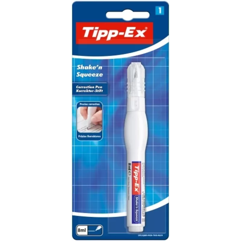 BIC korekcinis rašiklis Tipp-Ex Shake'n'Squeeze 8 ml