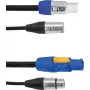 DMX kombinuotas kabelis EUROLITE 30227780 P-Con į 3 kontaktų XLR, 1,5 m