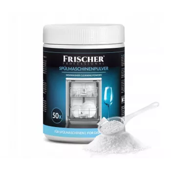 Indų plovimo milteliai FRISCHER FR00122_1000, 1 kg, automatinėms indaplovėms, plastikinis indelis