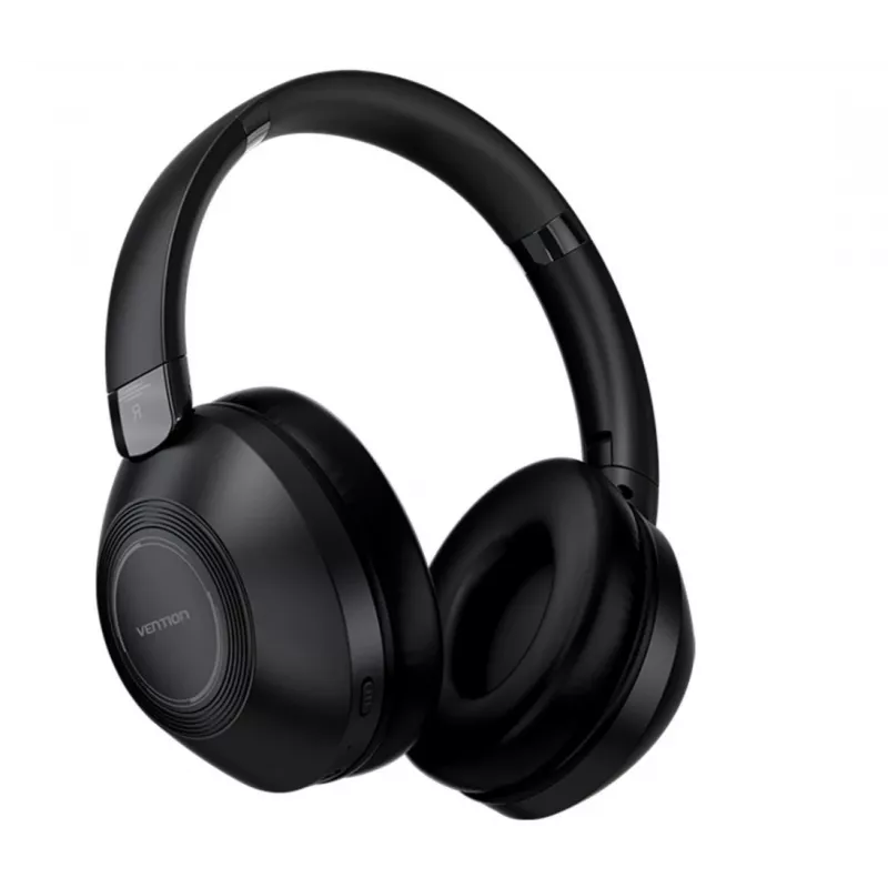 Belaidės ausinės Vention NBBB0 SoundMate S11 – Bluetooth 5.3, ausų lankeliu, įkrovimo dėklas 400 mAh, iki 20 h, juodos
