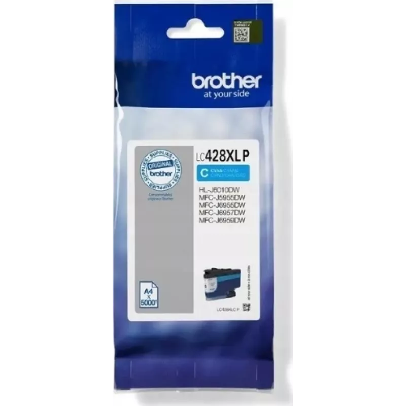 Originalus Brother LC-428XLCP rašalo kasetė, 1 vnt., Cian
