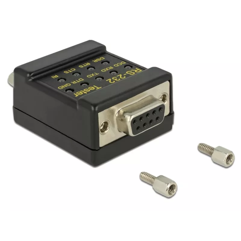 RS-232 testeris DeLOCK 2xDB9 87713 Juodas
