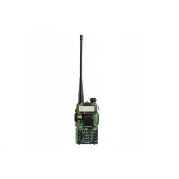 Nešiojama racija Baofeng UV-5R 5W HT kamufliažinė – dviejų juostų FM, 5W, 1800 mAh baterija