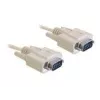 DeLOCK RS-232 laidas 2 m, smėlio spalvos, DB-9 jungtis