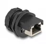 DeLOCK RJ45 Cat.6A jungtis IP67 vandeniui ir dulkėms atspari juoda