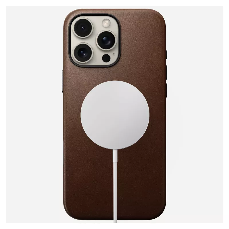 Odinė dėklas Nomad NM01389385, skirtas iPhone 16 Pro Max, 17,5 cm (6,9 colio), rudas, aliuminis/PC/mikropluoštas/oda