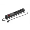 Prailginimo laidas Lanberg SP1-05F-0500-BK 5 m 5 kištukinių lizdų juodas