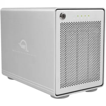 Mercury Elite Pro Quad, sidabrinė diskų dėžė, USB 3.2 Gen 2, tinkama RAID