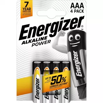 Energizer Alkaline Power AAA LR03 baterijos, 4 vnt.