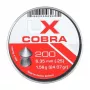 Šratai UMAREX Pointed Ribbed Shot Cobra 6.35 mm, 1.56 g, sidabriniai, 200 vnt.