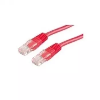 Value 21.99.1581 RJ45 tinklo kabelis, jungiamasis kabelis CAT 6 U/UTP 10,00 m raudonas 1 vnt.