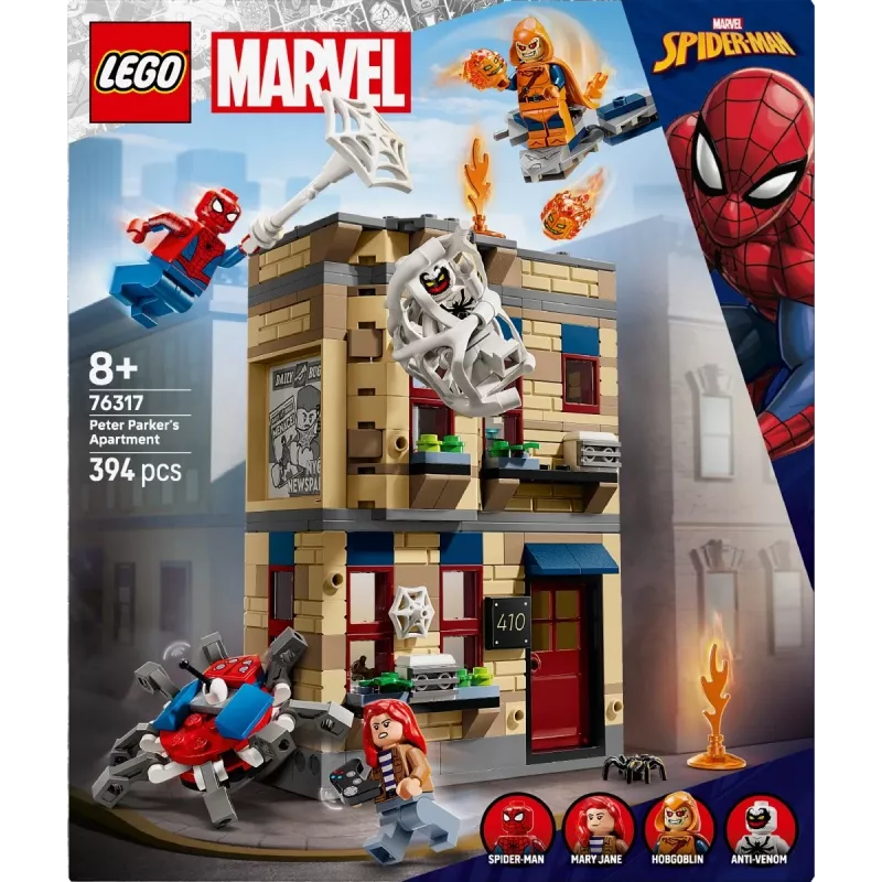LEGO Marvel rinkinys 76317 Piterio Parkerio butas su Žmogumi Voru minifigūrėle