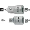 Hazet 958-2 adapteris, nuo 1/2 colio vidinės keturkampės iki 3/8 colio keturkampės