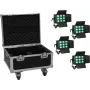 LED šviestuvų rinkinys EUROLITE CLS-9 QCL RGB/WW 9x7W