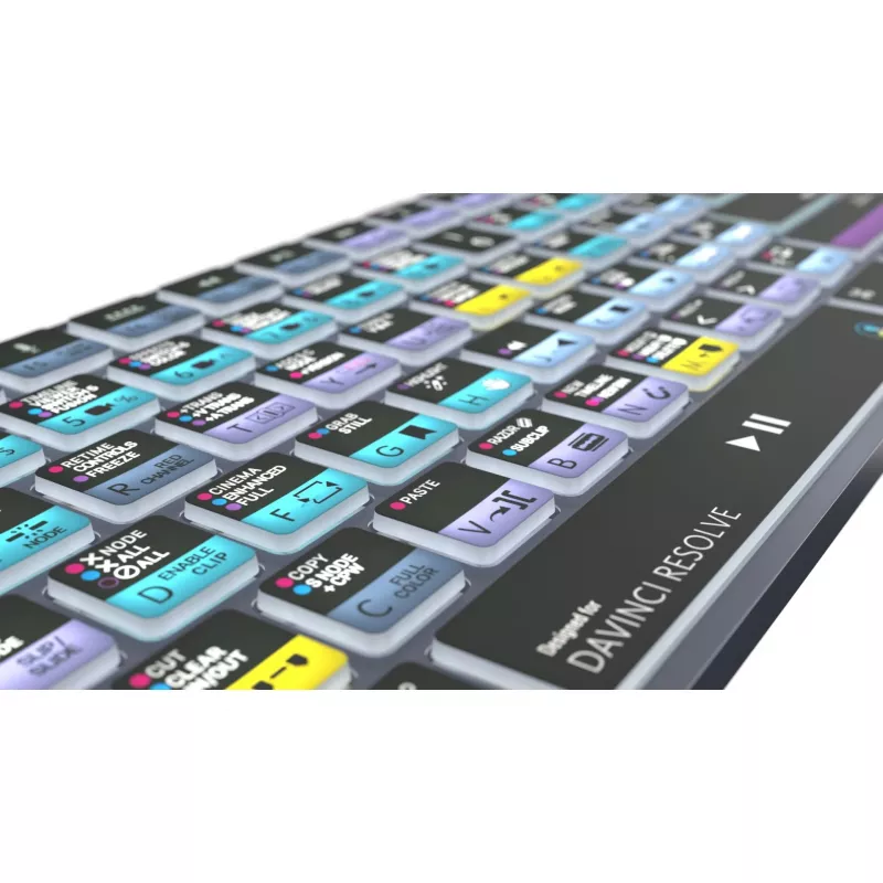 Logickeyboard LKB-RESB-TM-UK belaidė Bluetooth klaviatūra QWERTY, titano pilka