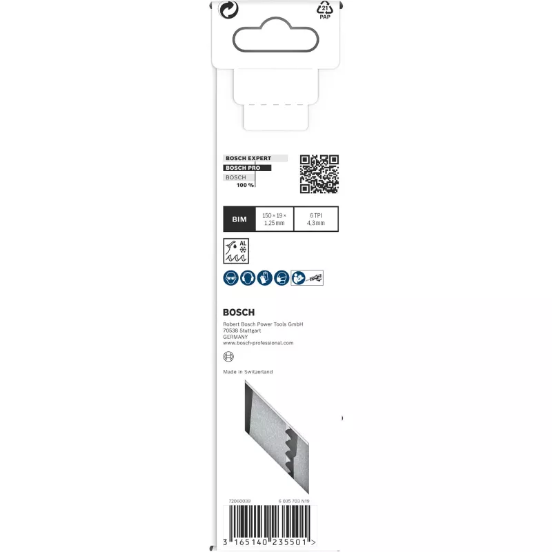 Bosch S 611 DF Heavy pjūklo geležtė medienai ir metalui