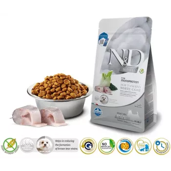 Sausas šunų ėdalas Farmina N&D Sea Bass Spirulina Fennel Adult Mini 2 kg