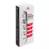 Maclean MCE394W ilgintuvas 3 kištukiniai lizdai, 3×USB 2.1A, 2500 W, 1,5 m laidas, baltas