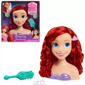 Disney Princess – Ariel Stiliavimo Galva, Makiažo ir Šukavimo Galva