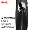 Flexi New CLASSIC 5 m Juodas šuns užtraukiamas pavadėlis