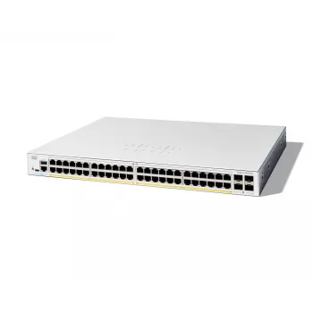 Valdomas tinklo jungiklis Cisco Catalyst 1300-48FP-4G 48 prievadų GE Full PoE 4x1GE SFP