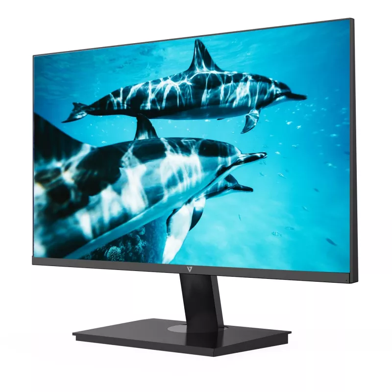 V7 27 colių FHD IPS monitorius HDMI 100Hz 1080p VGA garsiakalbiai plokščias ekranas (TFT LCD) IPS (L270V0-E)