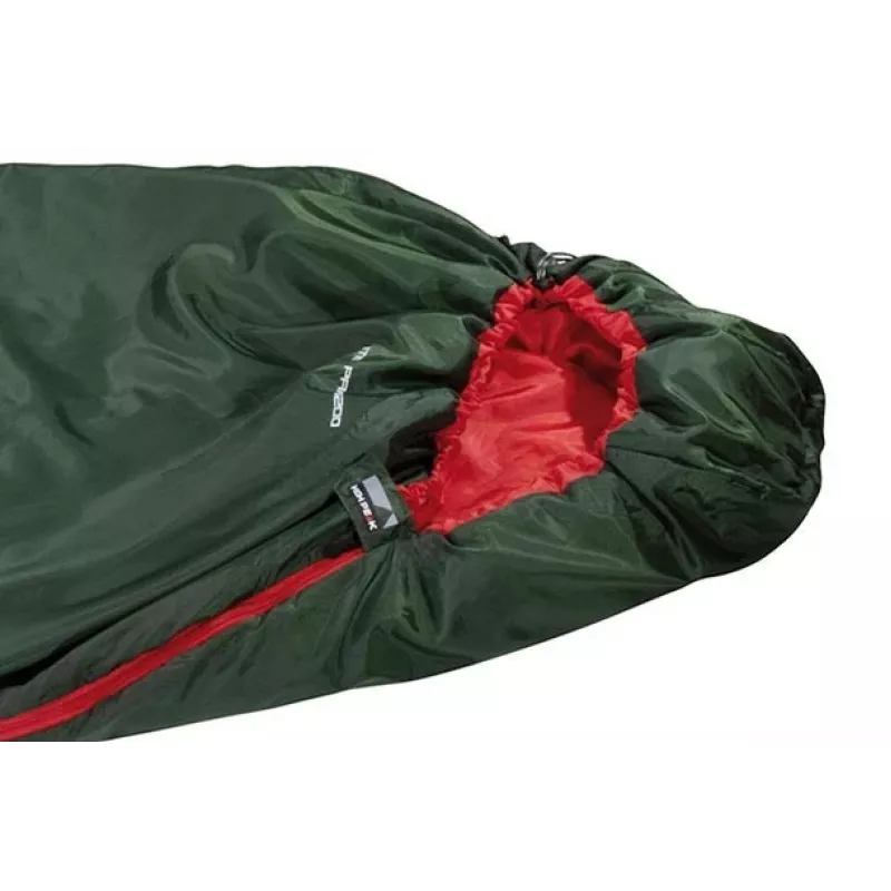 Miegmaišis High Peak Lite Pak 1200 Mummy poliesteris Žalia, Raudona 23263