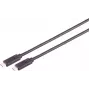 USB-C laidas S/CONN 13-63025 USB4 Gen 3x2 1 m Juodas