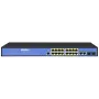 Tinklo jungiklis ERNITEC ELECTRA-M16-1GB-285W — 16 prievadų Layer 2+ su 2 x Gigabit RJ45, 285 W galia
