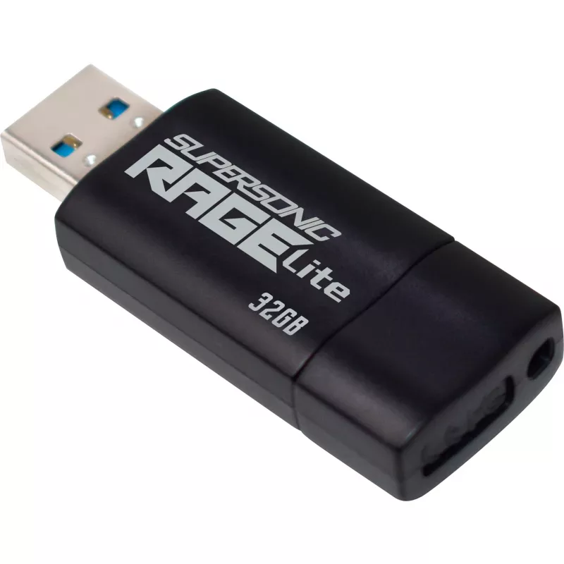 Patriot Memory Supersonic Rage Lite USB atmintukas 32 GB USB Type-A 3.2 Gen 1 juoda, mėlyna