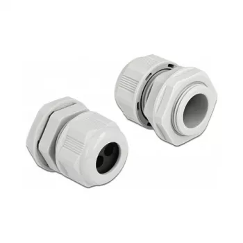 Kabelio įvadas DeLOCK 60370 pilkas plastikinis 2 vnt.