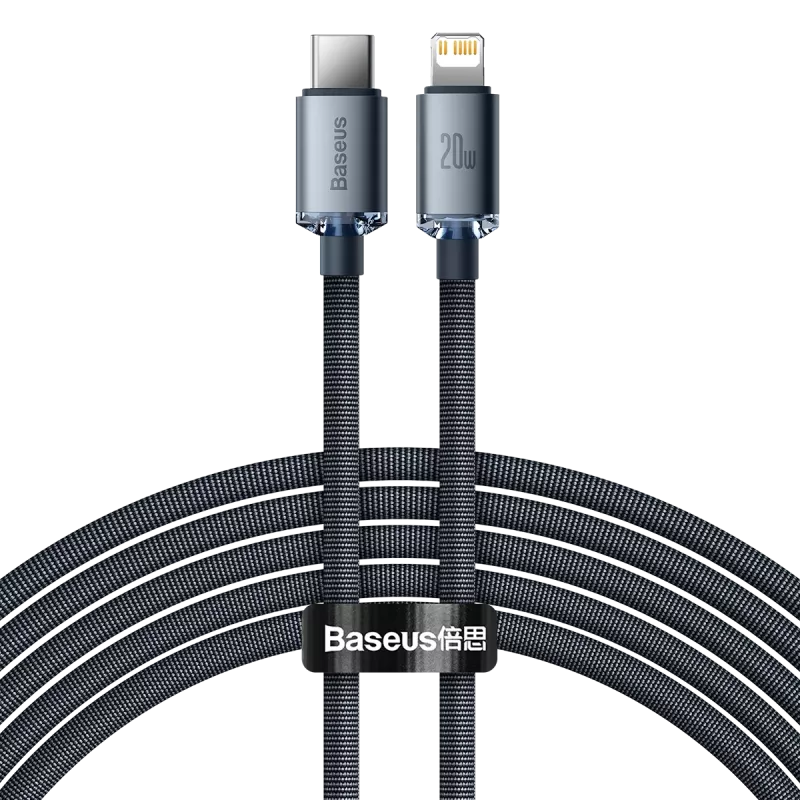 Baseus CAJY000301 mobiliojo telefono kabelis pilkas 2 m USB C Lightning