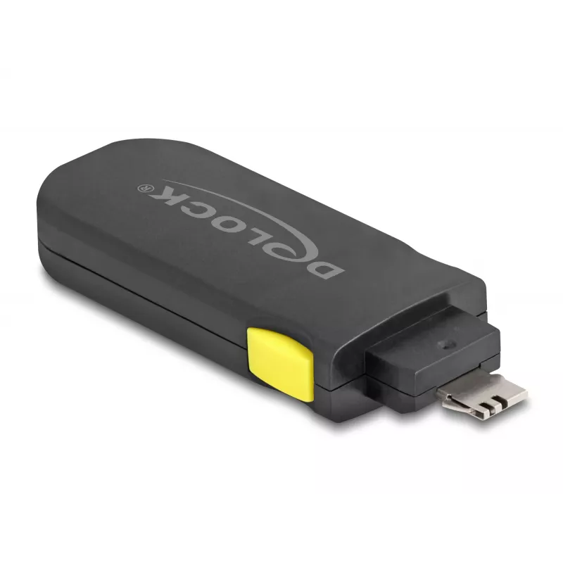 USB prievadų blokatorius DeLOCK 22031 (4 vnt., juodas/geltonas)
