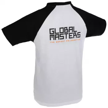 Marškinėliai Global Masters GM Logotipas - Balti (S)