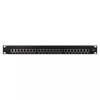 Logilink TUO-NP0048 Juoda – 24 prievadų RJ-45 skirstymo panelė