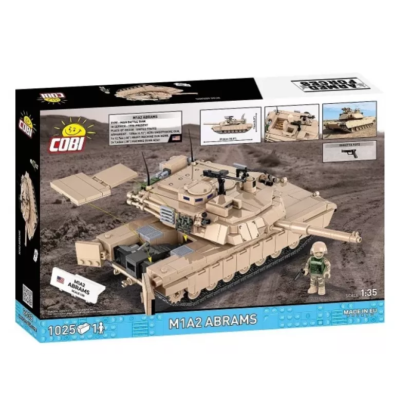 Konstruktorius Cobi M1A2 Abrams 1025 dalių modelis COBI-2632