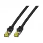 EFB-Elektronik RJ45 Patch Laidas Cat.6A S/FTP LSZH Juodas 0,25m (MK7001.0,25B)