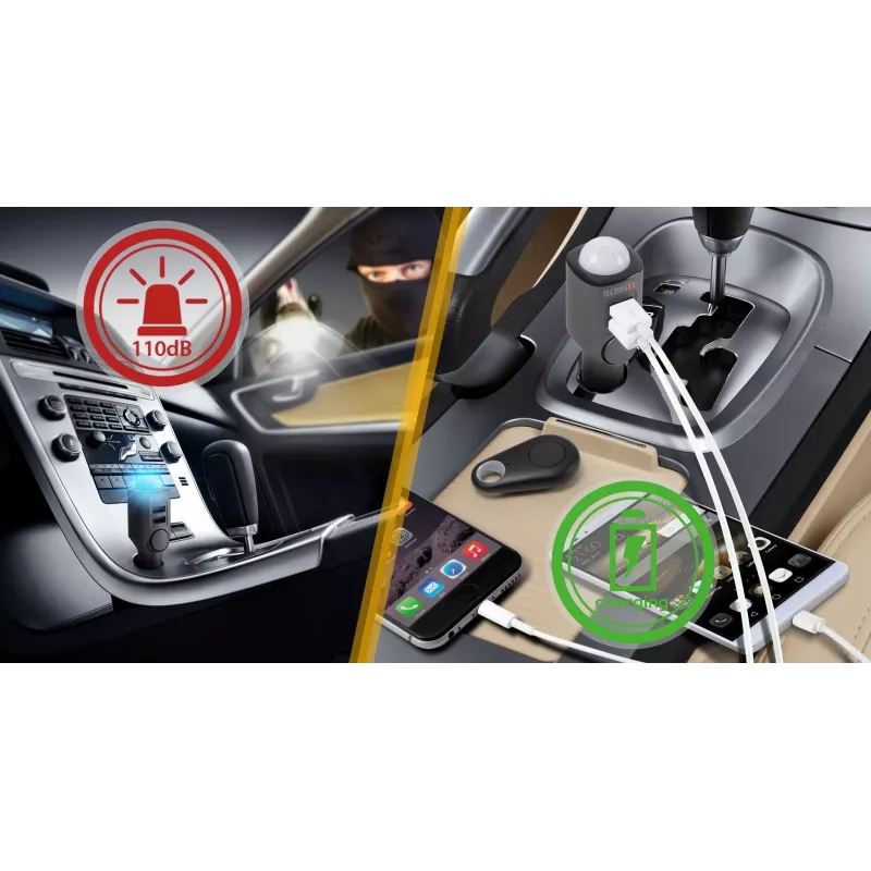 Automobilinis įkroviklis Technaxx 4743 universalus juodas